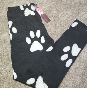 Paw print leggings